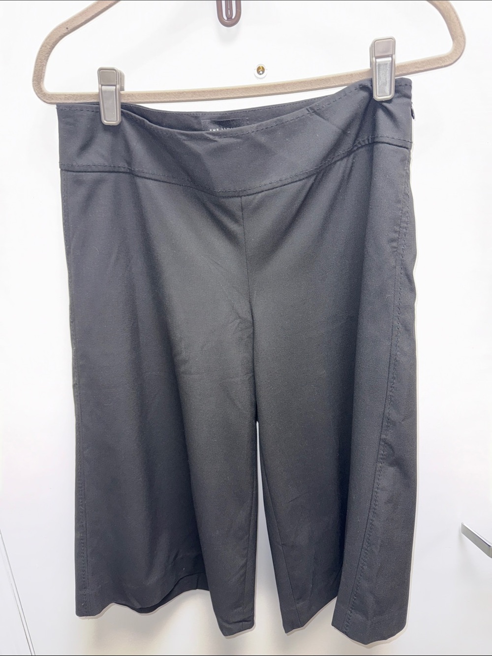 The Limited Black Wide-Leg Crop Pants